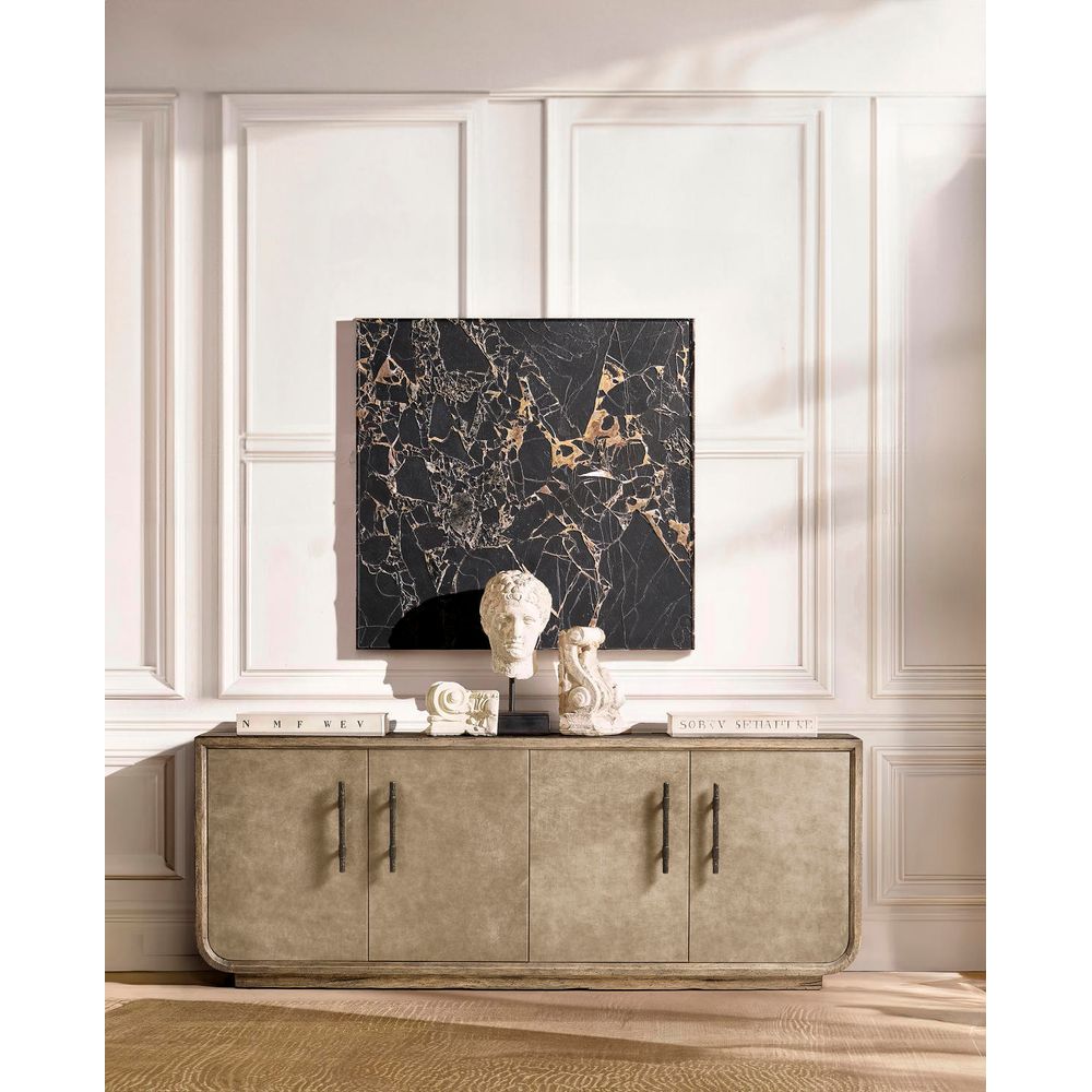 Sideboards & Credenzas Stone Ridge Leather Credenza Light
