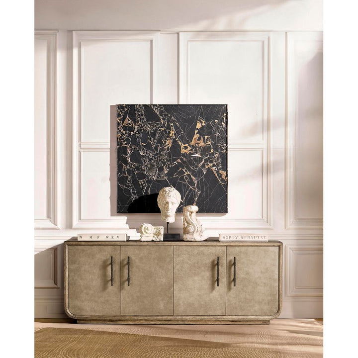 Sideboards & Credenzas Stone Ridge Leather Credenza Light