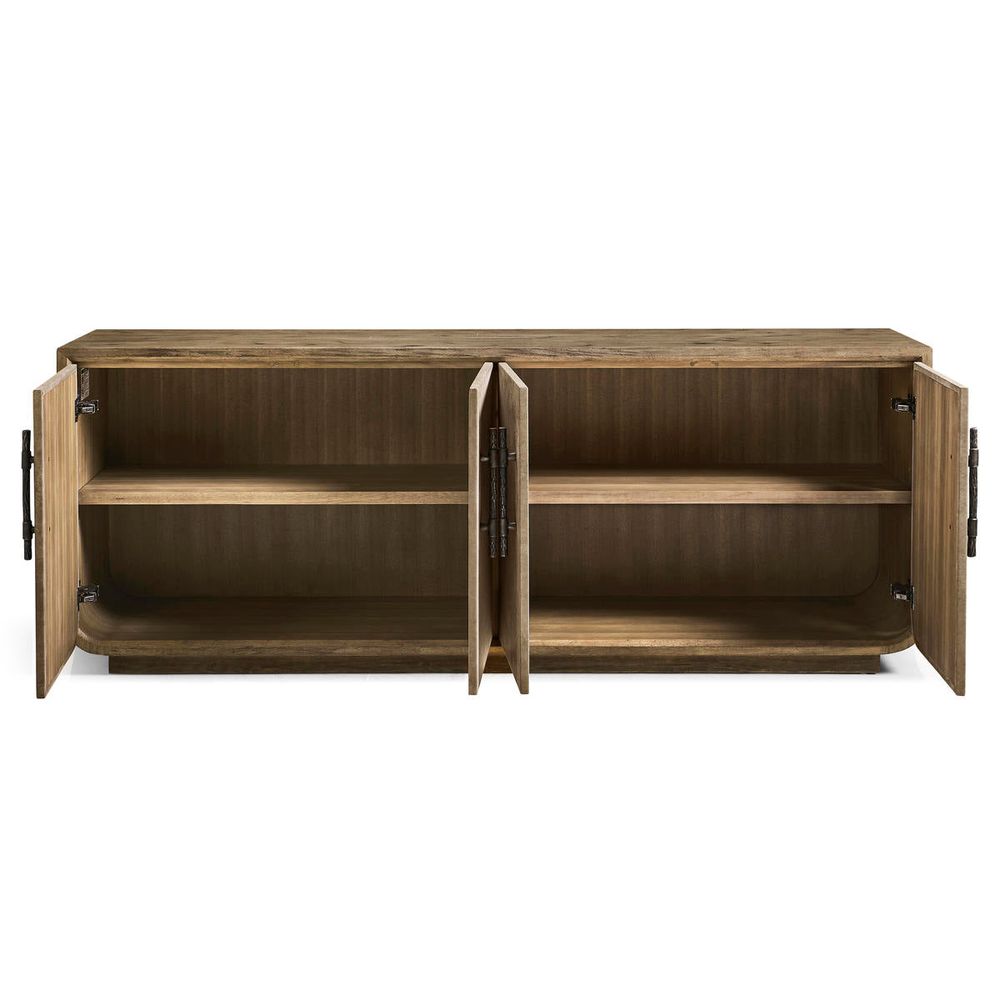 Sideboards & Credenzas Stone Ridge Leather Credenza Light