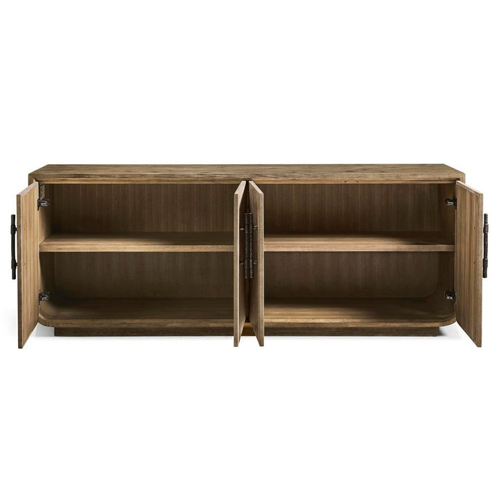 Sideboards & Credenzas Stone Ridge Leather Credenza Light