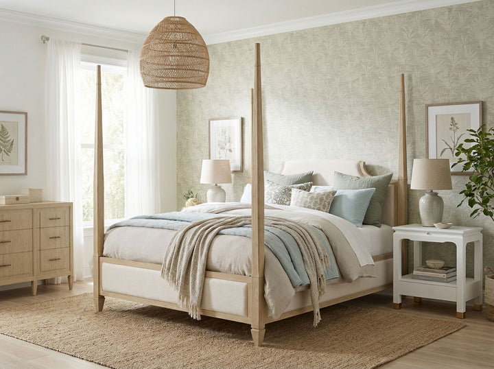 Eave II Bedside Table-Uplifting White