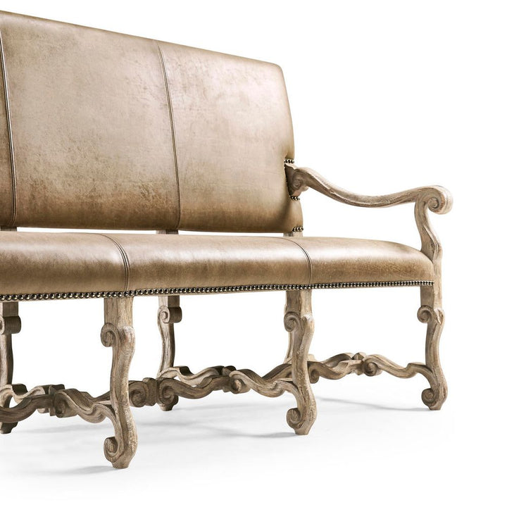 Sagehill Leather Banquette Bench