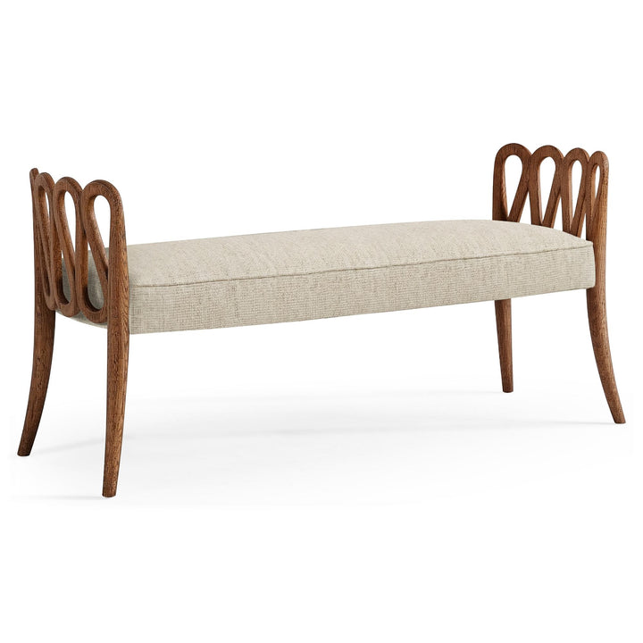 Ampney Bench - Finish: Toasted Oak