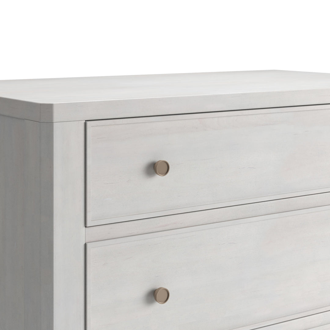 Mezzanine 3 Drawer Nightstand - Dove Grey