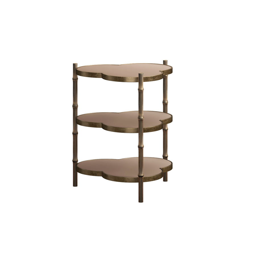 Eave Accent Table - Burnished Gold