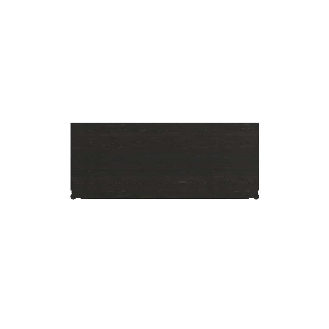 Atrium Three-Drawer Chest - hand rubbed black with undertones of brown