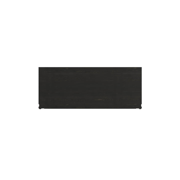 Atrium Three-Drawer Chest - hand rubbed black with undertones of brown