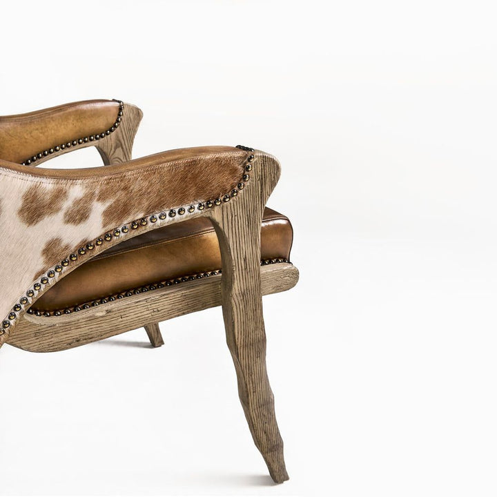 Echo Canyon Leather & Hide Chair