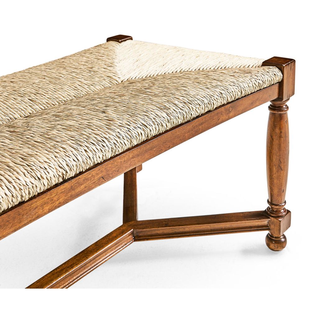 Benches Two Seat Stool with Rushed Seat