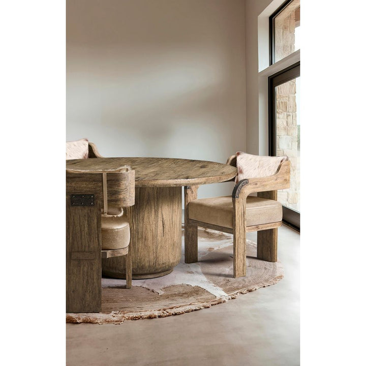 Dining Chairs Stone Ridge Leather Arm Chair Light
