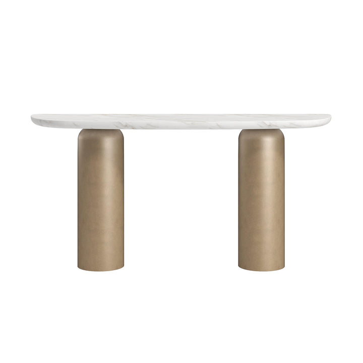 Verge Console Table - Bronze Metallic