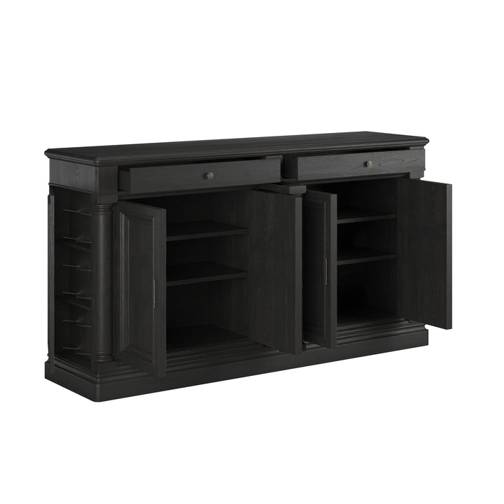 Atrium Buffet - hand rubbed black with undertones of brown