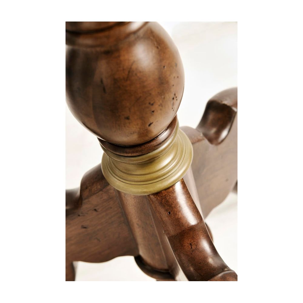 Églomisé & Walnut Round Wine Table