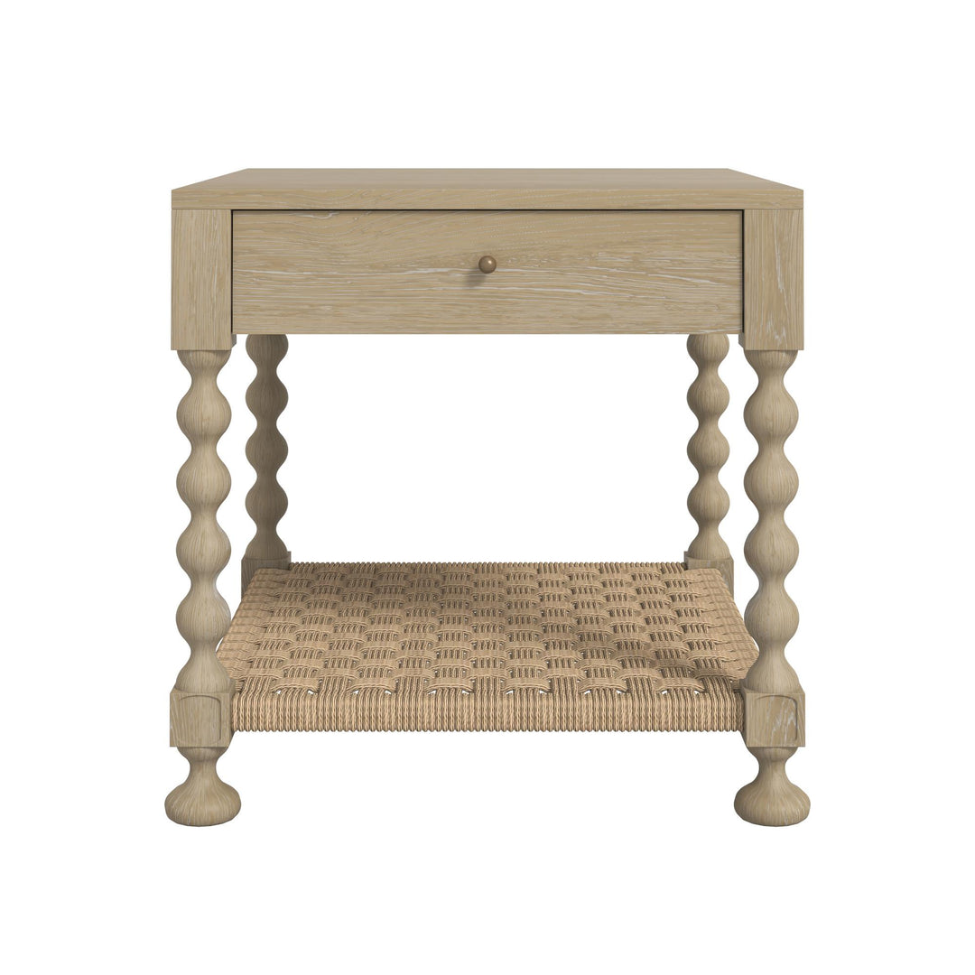 Haven Drawer End Table - Sun Oak