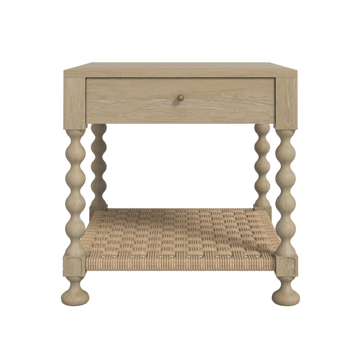 Haven Drawer End Table - Sun Oak
