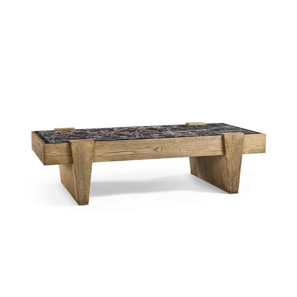 Coffee Tables Echo Canyon Marble Rectangular Cocktail Table