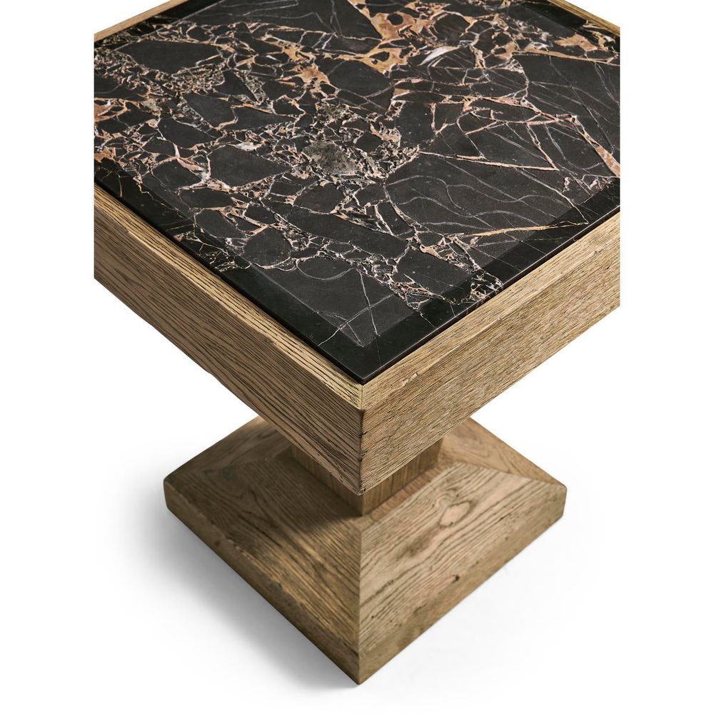 Echo Canyon Square Marble Side Table
