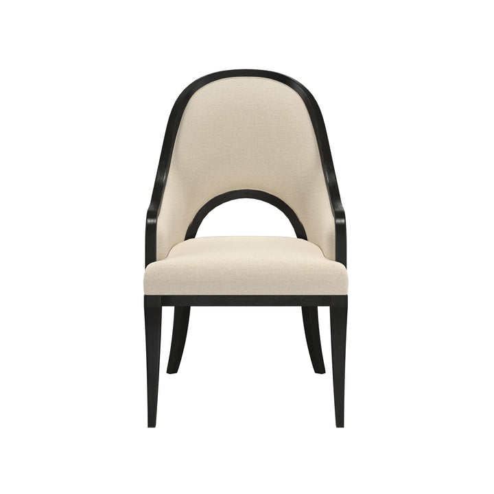 Atrium Hostess Chair - hand rubbed black with undertones of brown