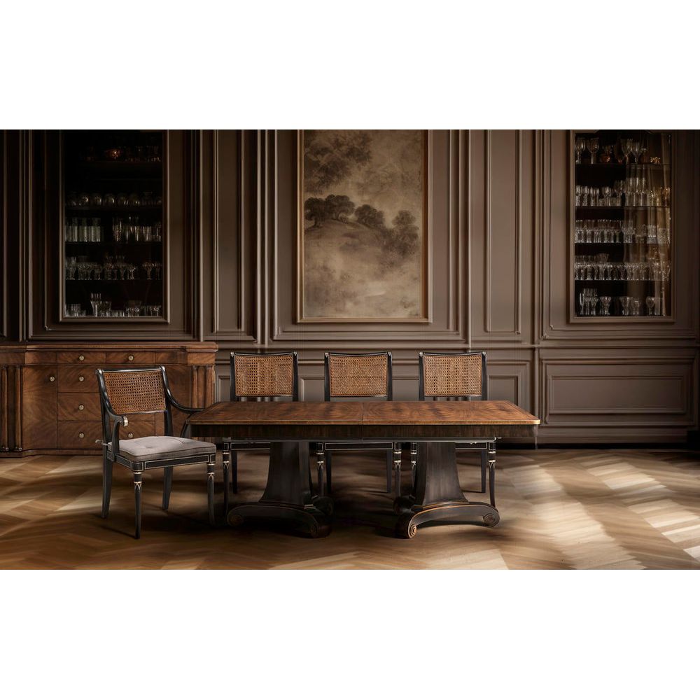Dining Chairs Linden Charcoal Wash Dining Arm Chair
