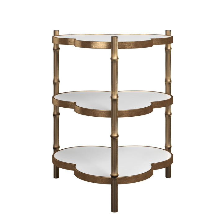 Eave II Accent Table - Antique Brass
