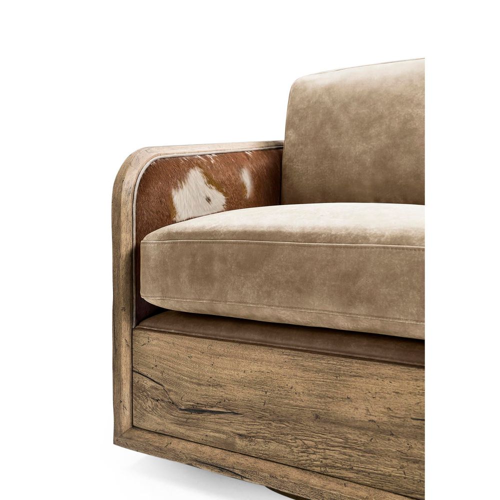Stone Ridge Leather & Hide Swivel Occasional Chair Light