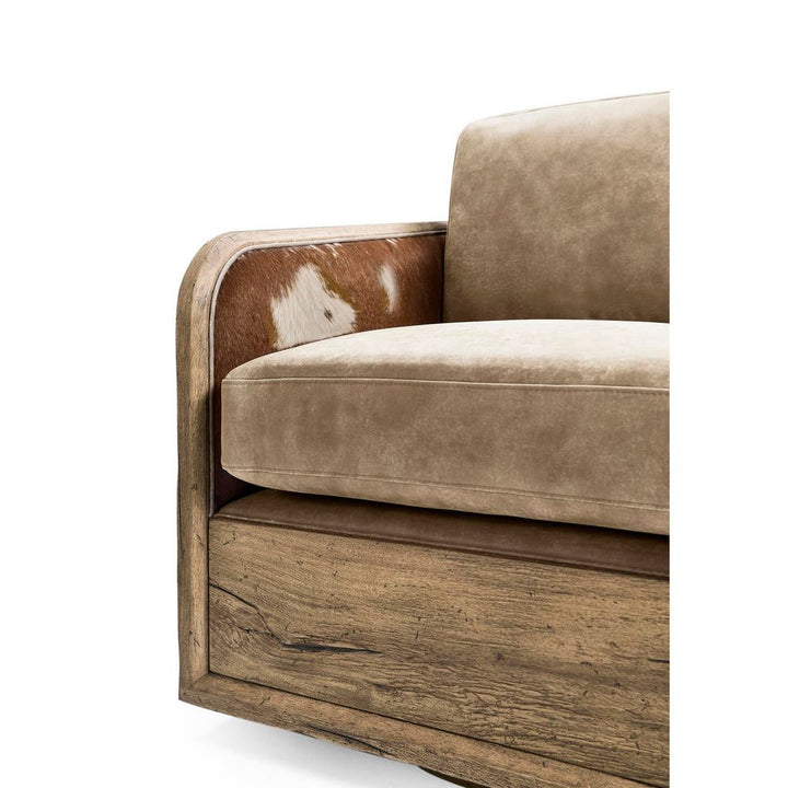 Stone Ridge Leather & Hide Swivel Occasional Chair Light