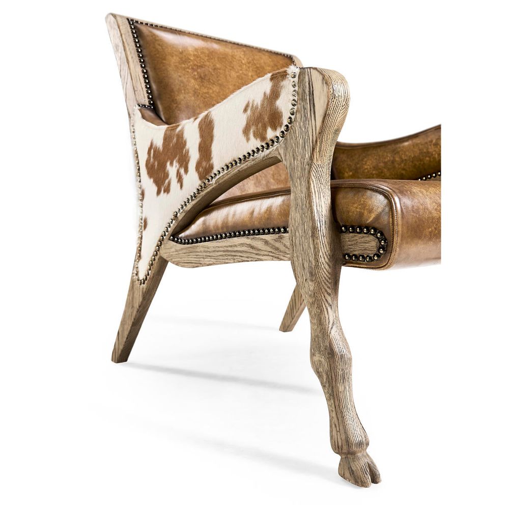 Echo Canyon Leather & Hide Occasional Chair