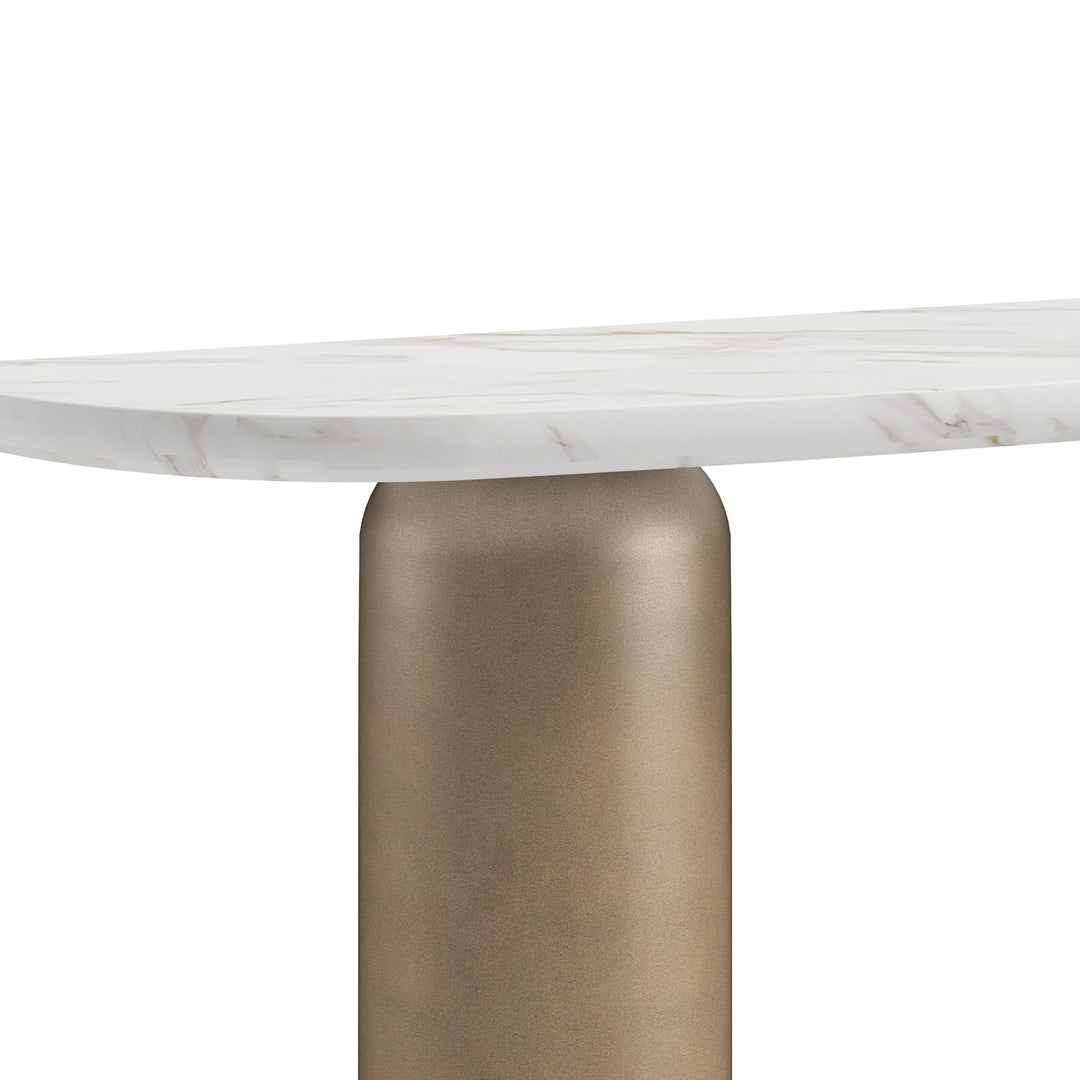 Verge Console Table - Bronze Metallic