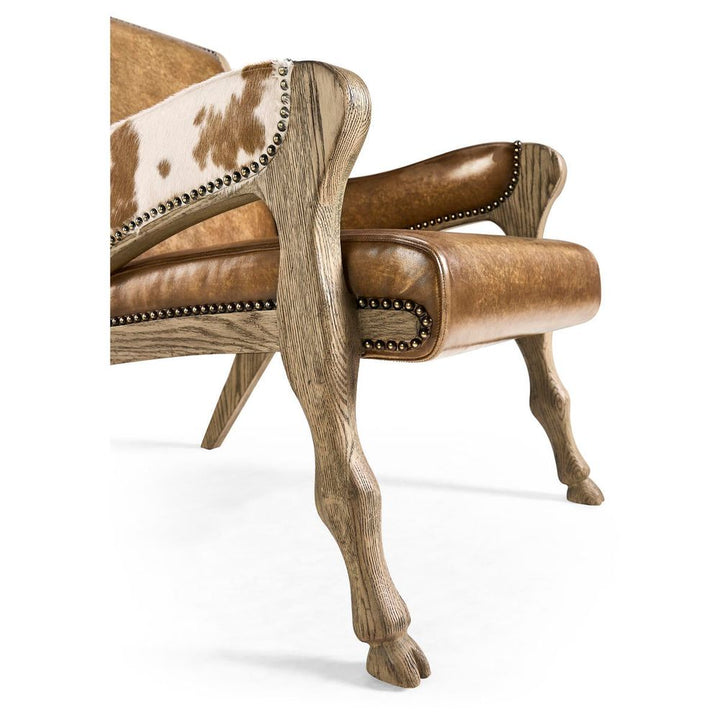 Echo Canyon Leather & Hide Occasional Chair