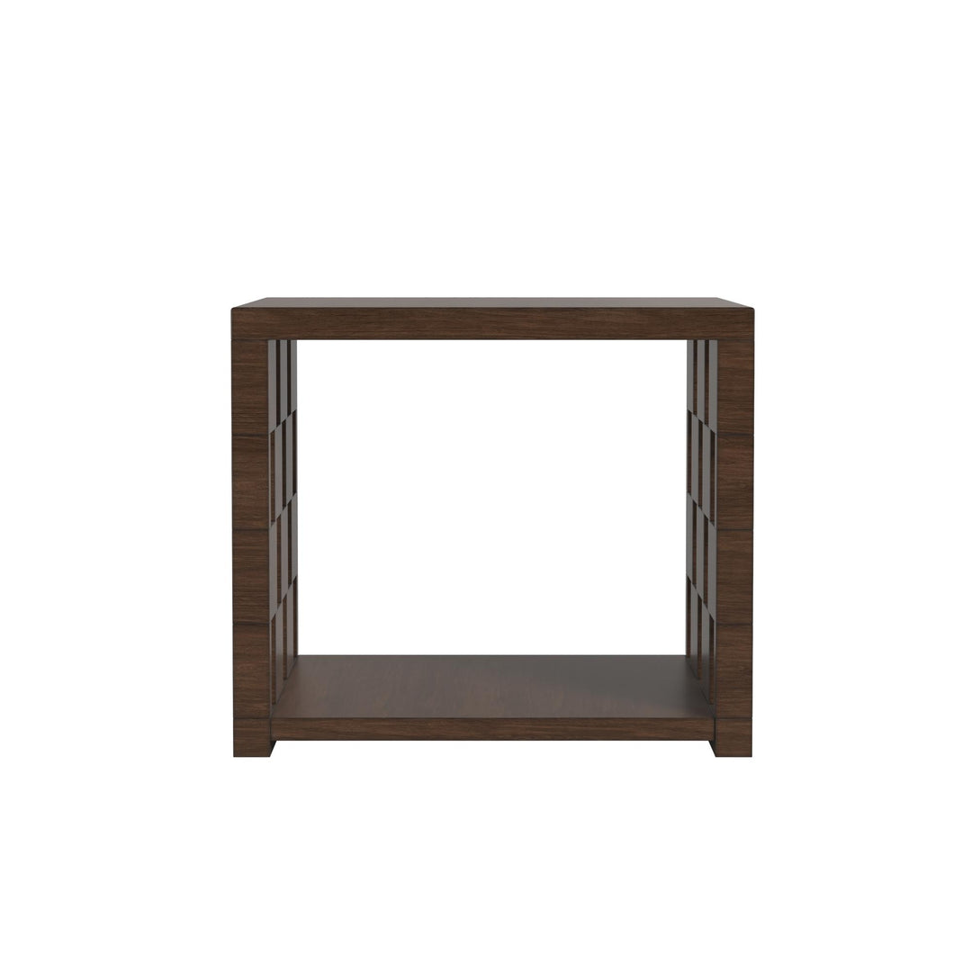Verge Rectangle End Table - Handcrafted Walnut