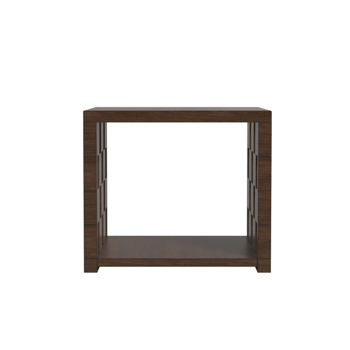Verge Rectangle End Table - Handcrafted Walnut