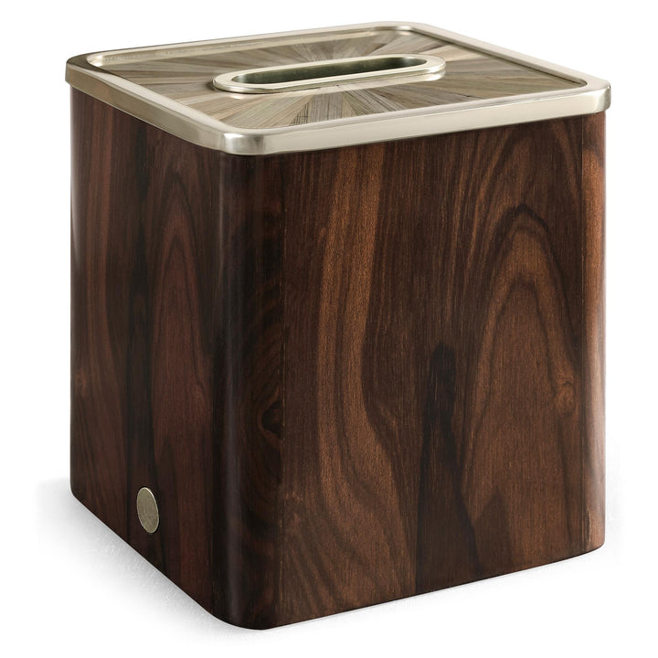 Square Tissue Box - Finish: Natural Straw