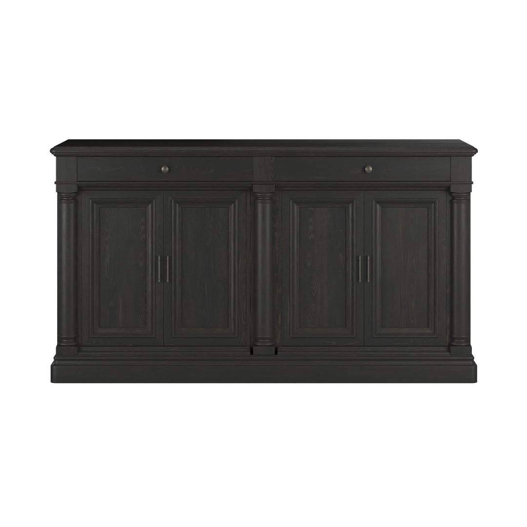 Atrium Buffet - hand rubbed black with undertones of brown