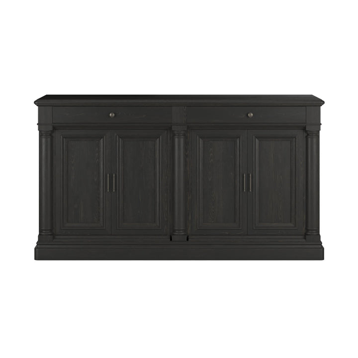 Atrium Buffet - hand rubbed black with undertones of brown