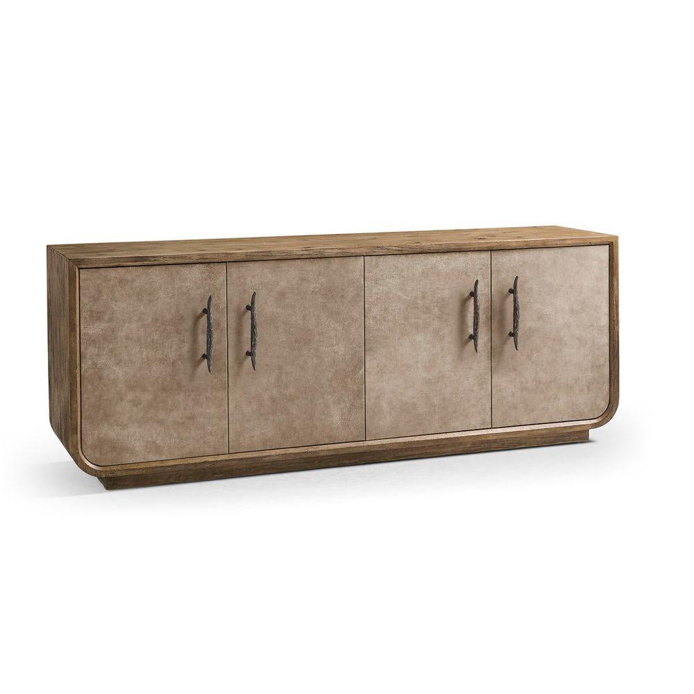 Sideboards & Credenzas Stone Ridge Leather Credenza Light