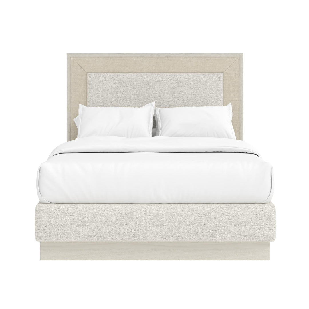 Cotiere King Upholstered Panel Bed - Linen