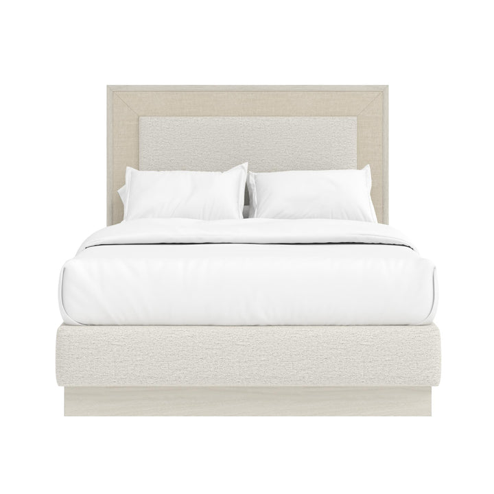 Cotiere King Upholstered Panel Bed - Linen