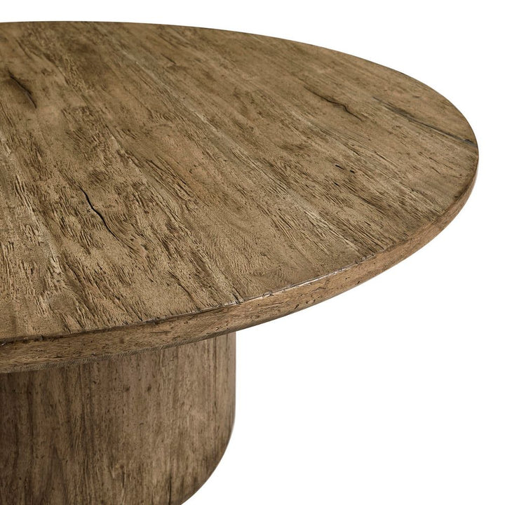 60" Stone Ridge Round Dining Table Light