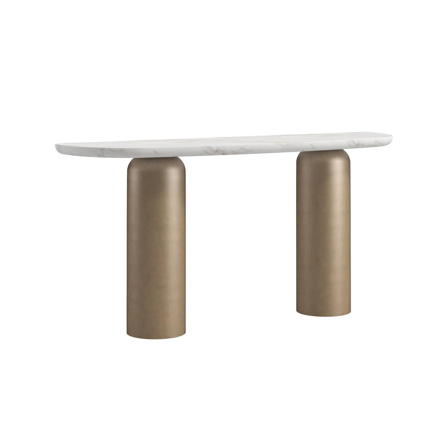 Verge Console Table - Bronze Metallic