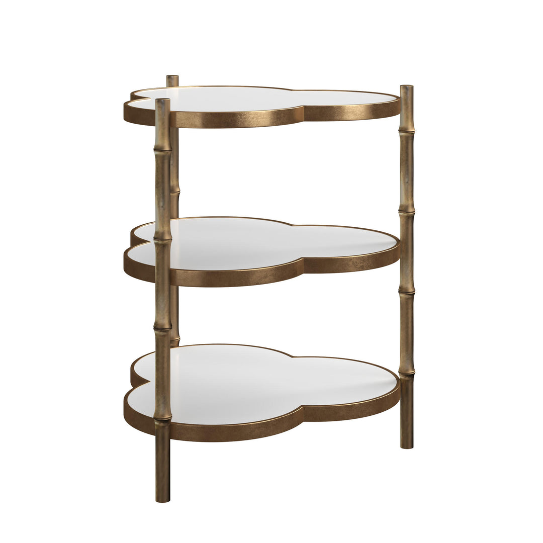 Eave II Accent Table - Antique Brass