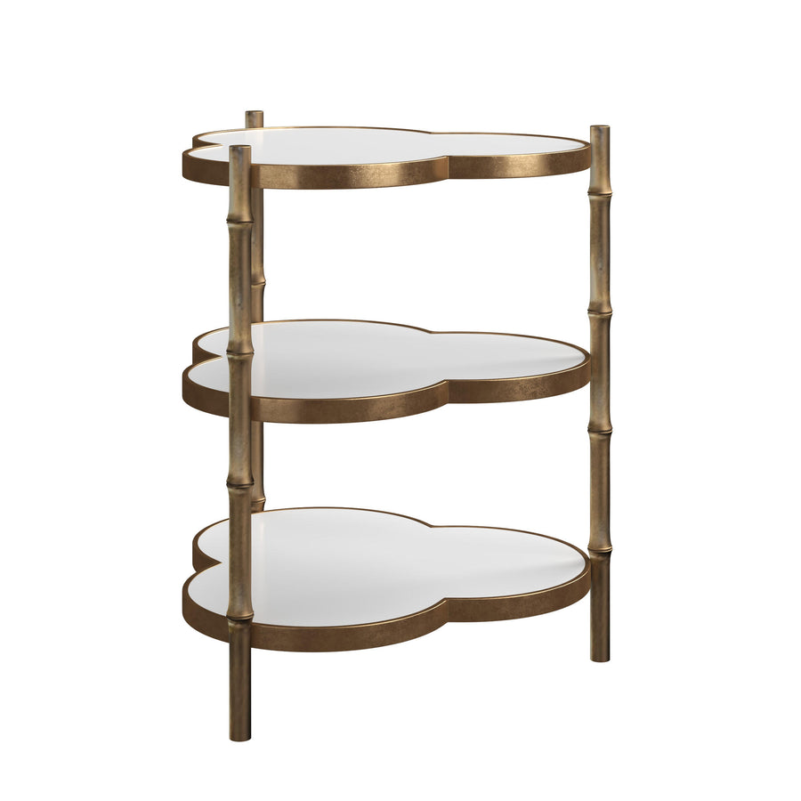 Eave II Accent Table - Antique Brass