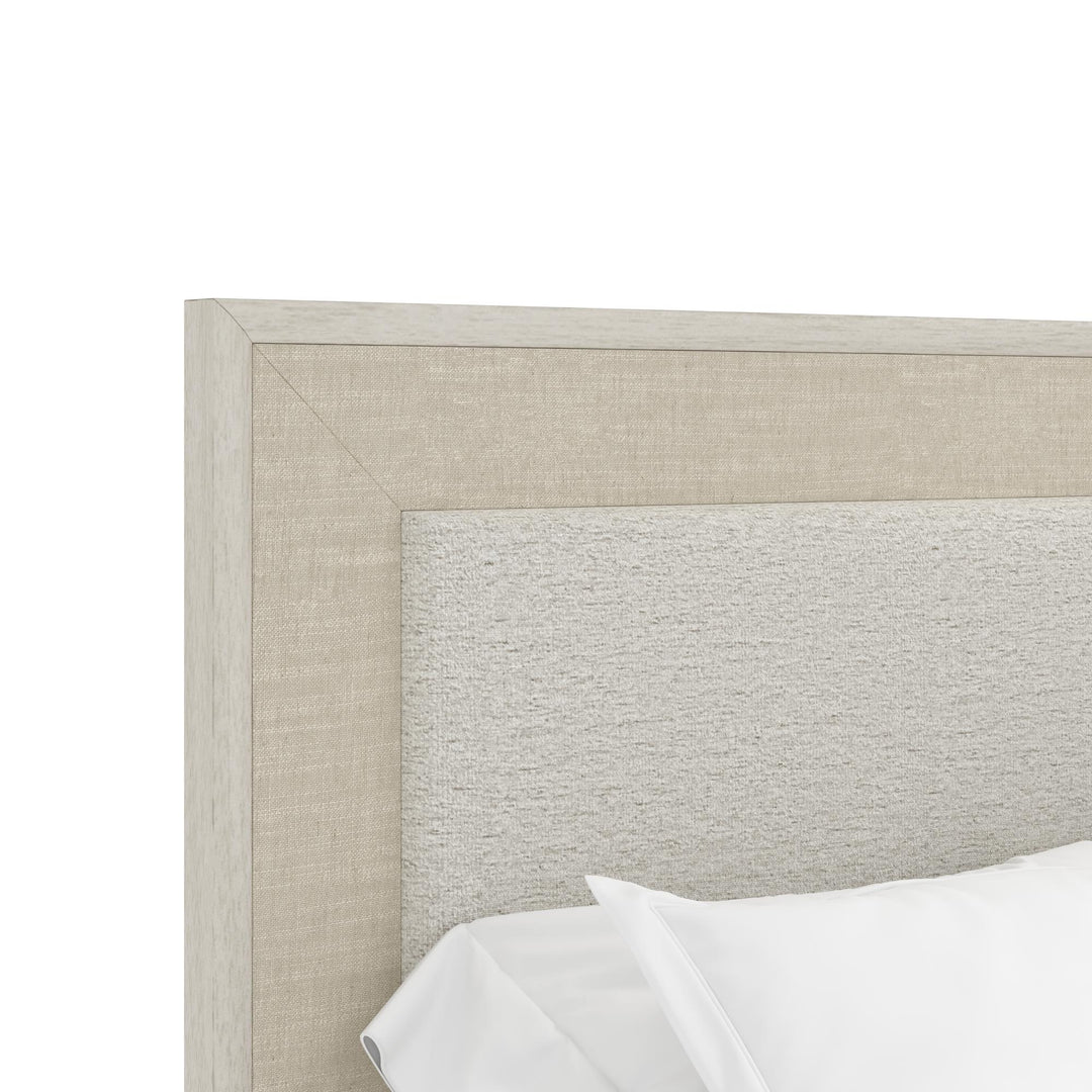 Cotiere King Upholstered Panel Bed - Linen