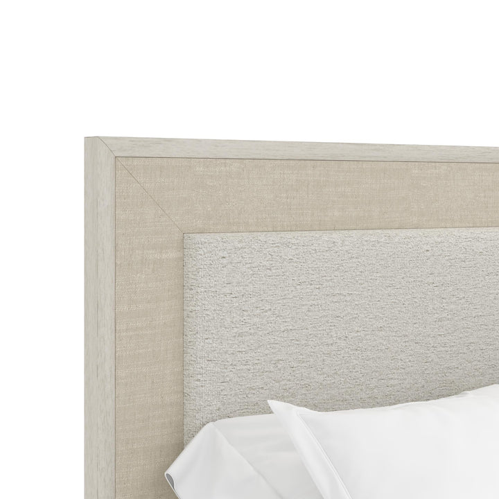 Cotiere King Upholstered Panel Bed - Linen