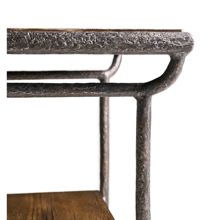 Side Tables Forge Iron Square End Table
