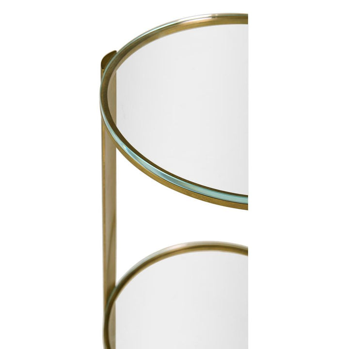 Cosmo Antique Brass Drinks Table