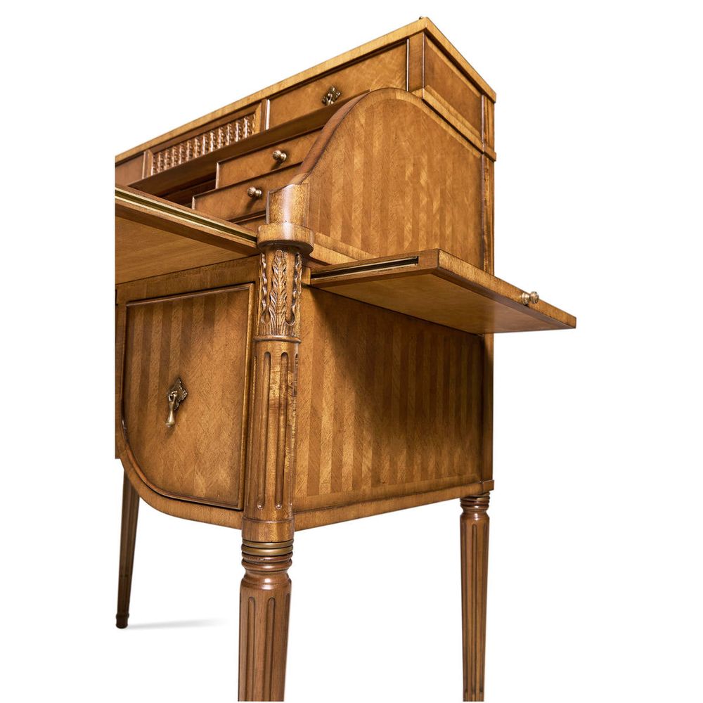 Satinwood Roll Top Desk