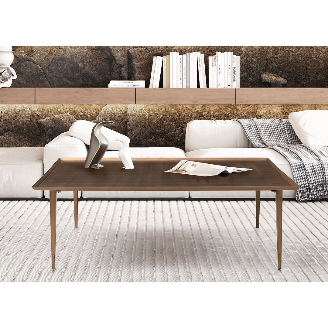Nia Coffee Table-Whiteline Modern Living-WHITELINE-CT1882-BRZ-Coffee Tables-4-France and Son