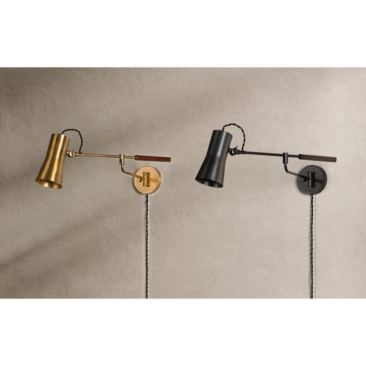 Wall Lighting Novel Plug-In Sconce - Patina Brass