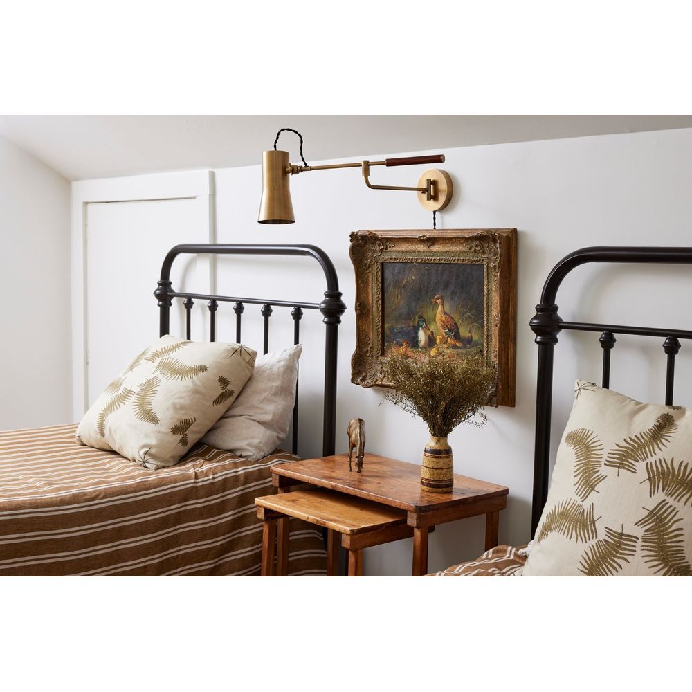 Wall Lighting Novel Plug-In Sconce - Patina Brass