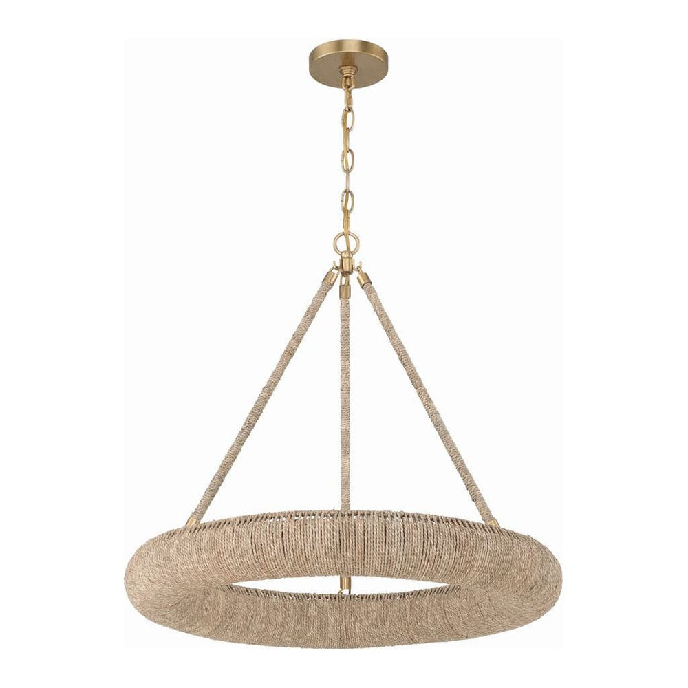 Oakley 6 Light Soft Gold Chandelier-Crystorama Lighting Company-CRYSTO-OAK-7536-SG-Chandeliers-2-France and Son